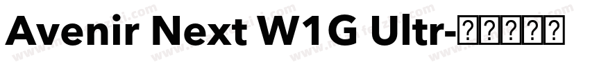 Avenir Next W1G Ultr字体转换